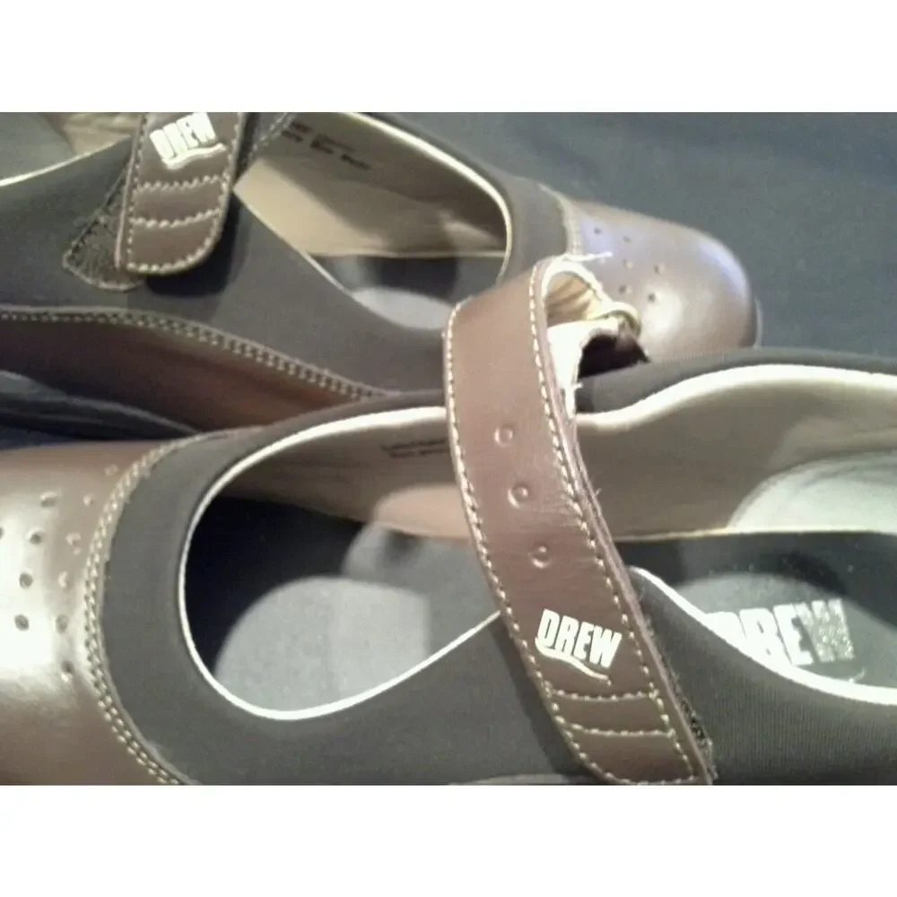 Drew Leather Man Made Brown Orthopedic Shoes Lynco‎ Orthotics sole Inserts